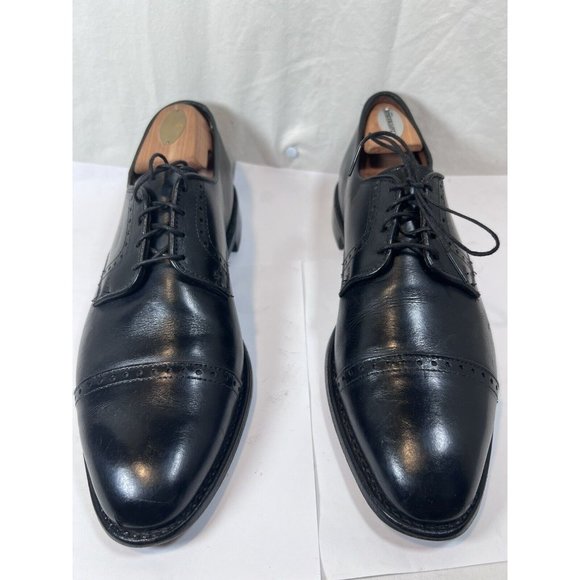 Allen Edmonds Clifton 3308 Mens Oxford Black Leather Cap Toe Dress Shoes Sz 9 D main image 3